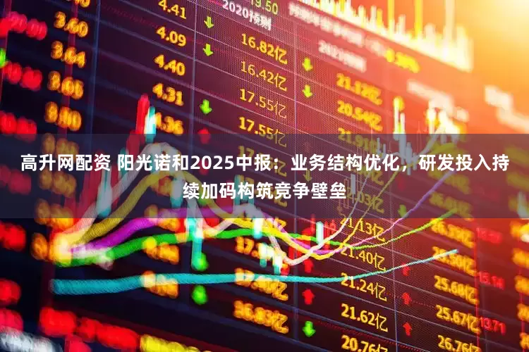高升网配资 阳光诺和2025中报:业务结构优化,研发投入持续加码构筑竞争壁垒